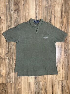 Polo by Ralph Lauren Olive Green Short-Sleeve Polo Shirt Sz L